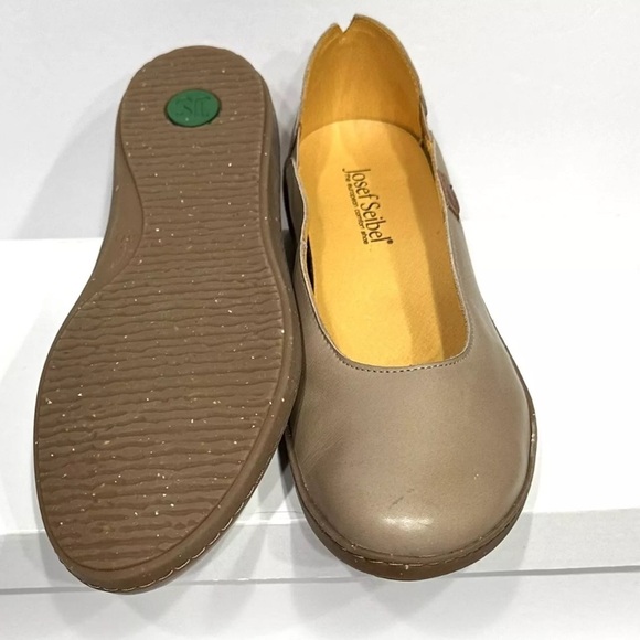 Josef Seibel Womens Brown Leather Ballet Flat Shoes Sz 37 US Size 6.5, New - Picture 11 of 16